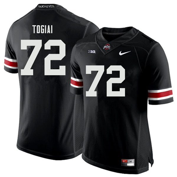 Ohio State Buckeyes #72 Tommy Togiai College Football Jerseys Sale-Black